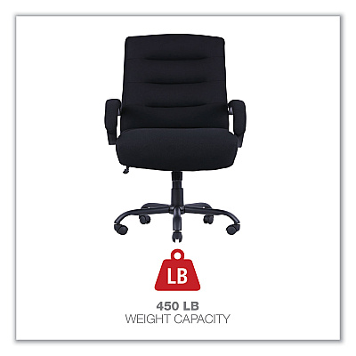 Alera Kesson Series Big/Tall Office Chair, Supports Up to 450 lb, 21.5" to 25.4" Seat Height, Black (ALEKS4510)