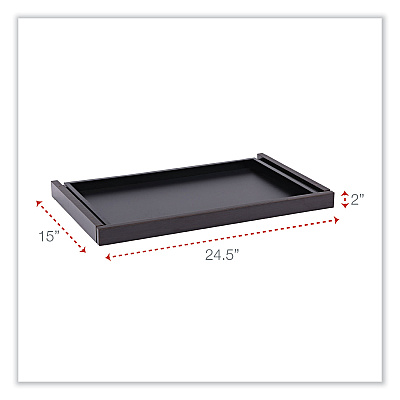 Alera Valencia Series Center Drawer, Laminate, 24.5w x 15d x 2h, Espresso (ALEVA312414ES)