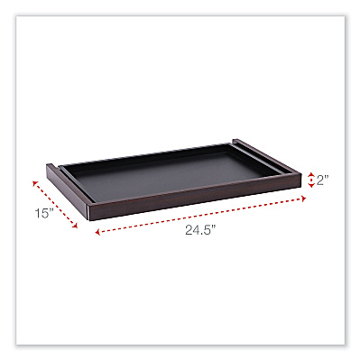 Alera Valencia Series Center Drawer, Laminate, 24.5w x 15d x 2h, Mahogany (ALEVA312414MY)