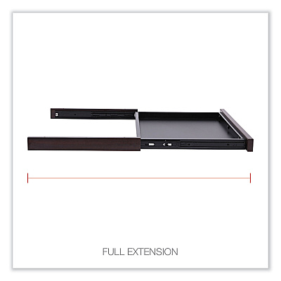 Alera Valencia Series Center Drawer, Laminate, 24.5w x 15d x 2h, Mahogany (ALEVA312414MY)