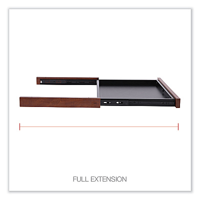 Alera Valencia Series Center Drawer, Laminate, 24.5w x 15d x 2h, Medium Cherry (ALEVA312414MC)