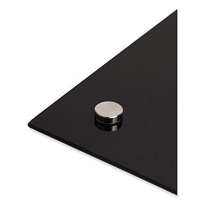 U Brands Black Glass Dry Erase Board, 70 x 47, Black Surface (UBR173U0001)