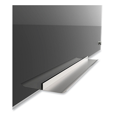 U Brands Black Glass Dry Erase Board, 70 x 47, Black Surface (UBR173U0001)