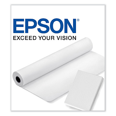 Epson DS Transfer Production Paper Roll, 4.5 mil, 64" x 350 ft, Matte White (EPSS045454A)