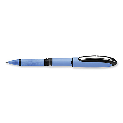 Schneider One Hybrid N Roller Ball Pen, Stick, Fine 0.5 mm, Black Ink, Blue Barrel, 10/Box (RED183501)
