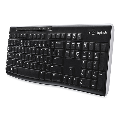 Logitech K270 Wireless Keyboard, USB Unifying Receiver, Black (LOG920003051)