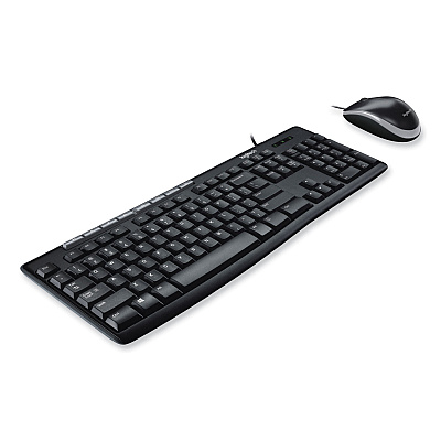 Logitech Wired Media Combo MK200, USB 2.0, Black (LOG920002714)