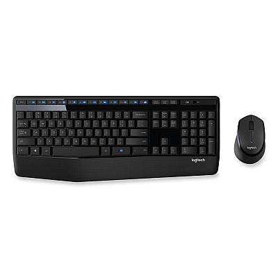 Logitech MK345 Wireless Combo, 2.4 GHz Frequency/30 ft Wireless Range, Black (LOG920006481)