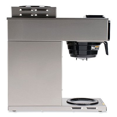 BUNN VP17-2 12-Cup Pourover Coffee Brewer, Black/Stainless Steel (BUN133000002)