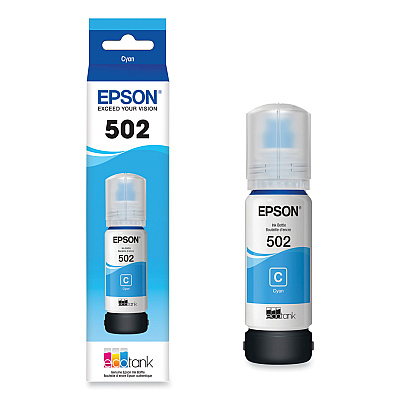 Epson T502220-S (502) Ink, 6,000 Page-Yield, Cyan