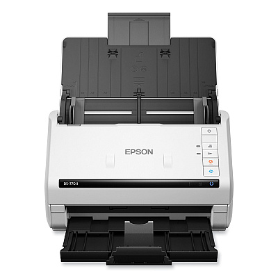 Epson DS-770 II Color Duplex Document Scanner, 600 dpi Optical Resolution, 100-Sheet Duplex Auto Document Feeder (B11B262201)