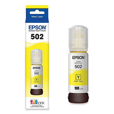 Epson T502420-S (502) Ink, 6,000 Page-Yield, Yellow