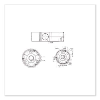 Fixed Dome Junction Box, 4.28 x 4.28 x 1.42, White (ADEACSJ101)