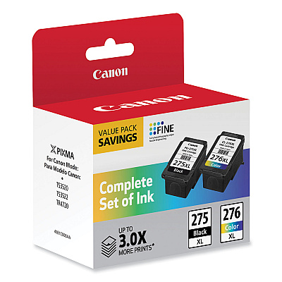 Canon 4981C008 (PG-275XL/CL-276XL) High-Yield Multipack Ink, Black/Tri-Color