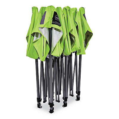 ergodyne Shax 6015 Heavy-Duty Pop-Up Tent, Single Skin, 10 ft x 20 ft, Polyester/Steel, Lime (EGO12915)