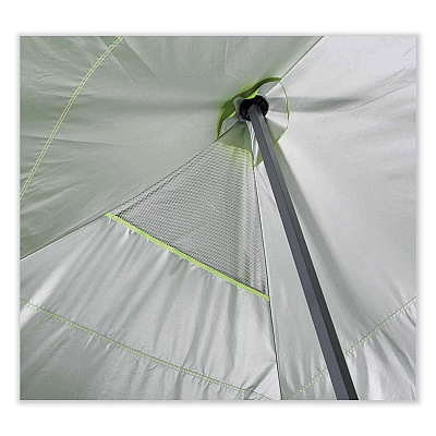 ergodyne Shax 6015 Heavy-Duty Pop-Up Tent, Single Skin, 10 ft x 20 ft, Polyester/Steel, Lime (EGO12915)