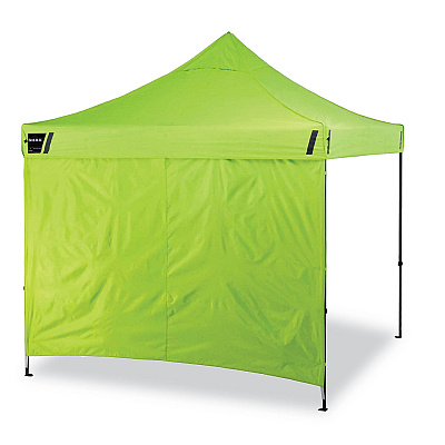 ergodyne Shax 6051 Heavy-Duty Pop-Up Tent Kit, Single Skin, 10 ft x 10 ft, Polyester/Steel, Lime (EGO12951)