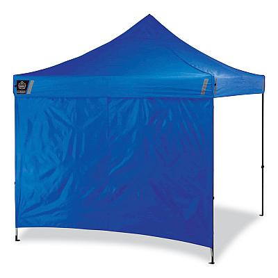 ergodyne Shax 6051 Heavy-Duty Pop-Up Tent Kit, Single Skin, 10 ft x 10 ft, Polyester/Steel, Blue (EGO12952)