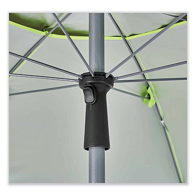 ergodyne Shax 6100 Lightweight Work Umbrella, 90" Span, 92.4" Long, Lime Canopy (EGO12967)
