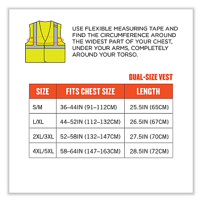 ergodyne GloWear 8263FRHL Class 2 FR Safety Economy Hook and Loop Vest, Modacrylic Mesh/Cotton, 2X-Large/3X-Large, Lime (EGO21867)