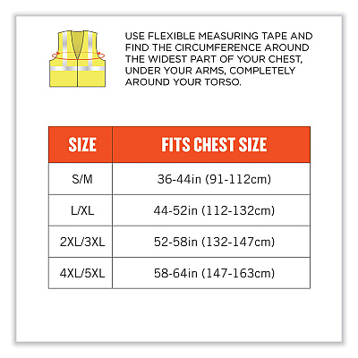 ergodyne GloWear 8356FRHL Class 3 FR Hook and Loop Safety Vest with Sleeves, Modacrylic, Small/Medium, Lime (EGO22213)
