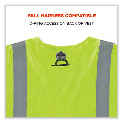 ergodyne GloWear 8356FRHL Class 3 FR Hook and Loop Safety Vest with Sleeves, Modacrylic, 4X-Large/5X-Large, Lime (EGO22219)