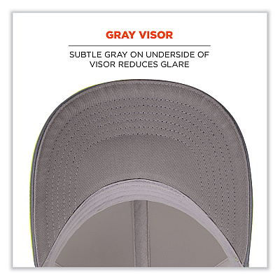 ergodyne GloWear 8931 Reflective Stretch-Fit Hat, Cotton/Polyester, Small/Medium, Hi-Vis Lime (EGO23241)