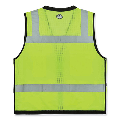 ergodyne GloWear 8253HDZ Class 2 Heavy-Duty Mesh Surveyors Vest, Polyester, Large/X-Large, Lime (EGO23325)