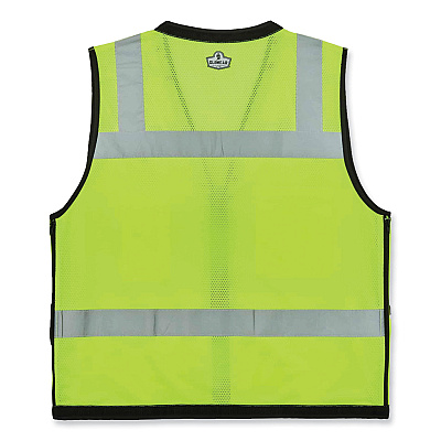ergodyne GloWear 8253HDZ Class 2 Heavy-Duty Mesh Surveyors Vest, Polyester, 2X-Large/3X-Large, Lime (EGO23327)