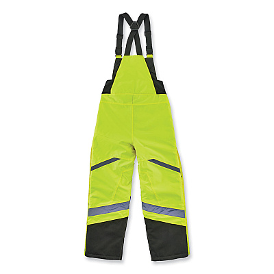 ergodyne GloWear 8928 Class E Hi-Vis Insulated Bibs, 5X-Large, Lime (EGO25529)