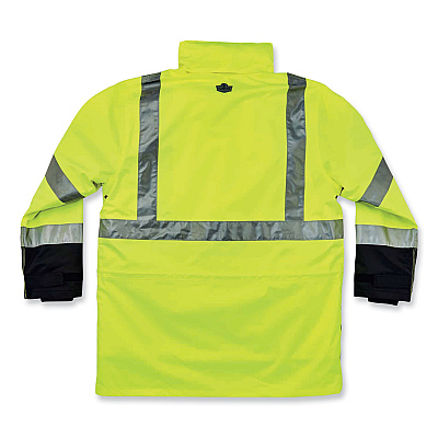 ergodyne GloWear 8388 Class 3/2 Hi-Vis Thermal Jacket Kit, 3X-Large, Lime (EGO25537)