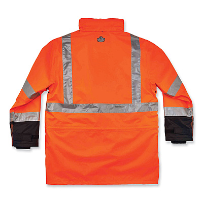ergodyne GloWear 8388 Class 3/2 Hi-Vis Thermal Jacket Kit, Small, Orange (EGO25552)