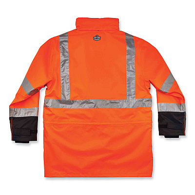 ergodyne GloWear 8388 Class 3/2 Hi-Vis Thermal Jacket Kit, X-Large, Orange (EGO25555)