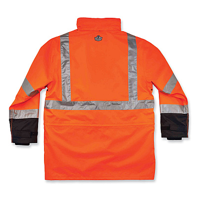 ergodyne GloWear 8388 Class 3/2 Hi-Vis Thermal Jacket Kit, 2X-Large, Orange (EGO25556)