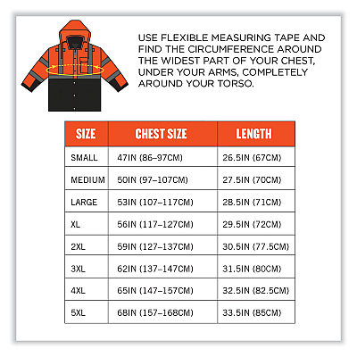 ergodyne GloWear 8381 Class 3 Hi-Vis 4-in-1 Quilted Bomber Jacket, Orange, 3X-Large (EGO25587)