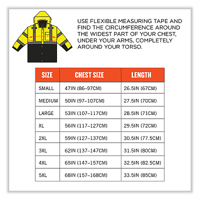 ergodyne GloWear 8381 Class 3 Hi-Vis 4-in-1 Quilted Bomber Jacket, Lime, Small (EGO25592)