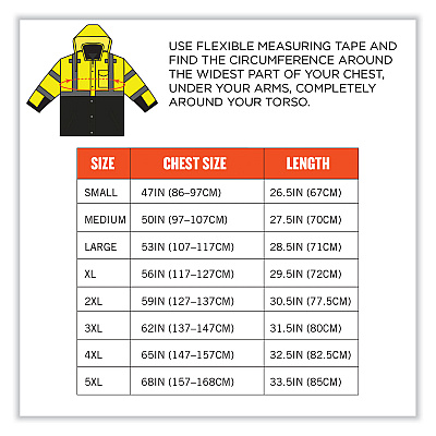 ergodyne GloWear 8381 Class 3 Hi-Vis 4-in-1 Quilted Bomber Jacket, Lime, Large (EGO25594)