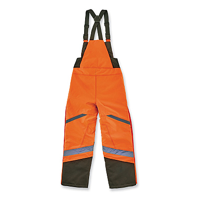 ergodyne GloWear 8928 Class E Hi-Vis Insulated Bibs, Medium, Orange (EGO25633)