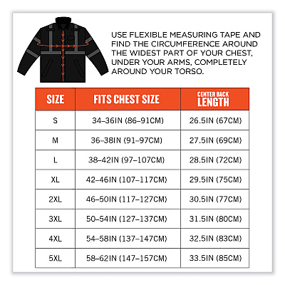 ergodyne GloWear 8377EV Non-Certified Hi-Vis Quilted Bomber Jacket, Black, 4X-Large (EGO25648)