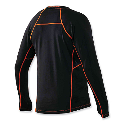 ergodyne N-Ferno 6435 Midweight Long Sleeve Base Layer Shirt, Medium, Black (EGO40203)