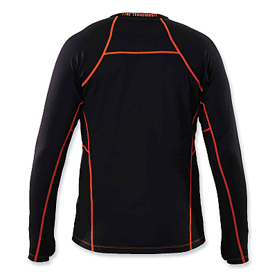 ergodyne N-Ferno 6435 Midweight Long Sleeve Base Layer Shirt, Medium, Black (EGO40203)