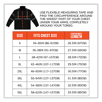 ergodyne GloWear 8377EV Non-Certified Hi-Vis Quilted Bomber Jacket, Black, Large (EGO25644)