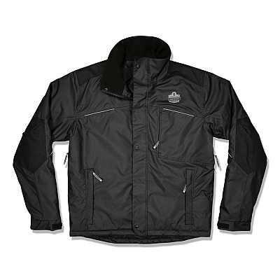 ergodyne N-Ferno 6467 Winter Work Jacket with 300D Polyester Shell, Small, Black (EGO41122)