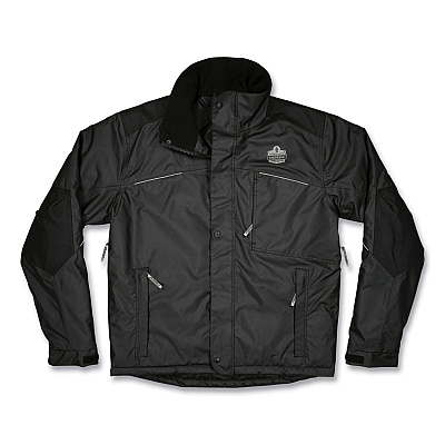 ergodyne N-Ferno 6467 Winter Work Jacket with 300D Polyester Shell, X-Large, Black (EGO41125)