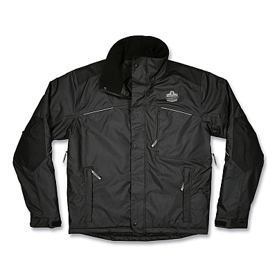 ergodyne N-Ferno 6467 Winter Work Jacket with 300D Polyester Shell, 4X-Large, Black (EGO41128)