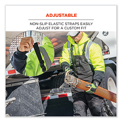 ergodyne N-Ferno 6472 Thermal Bib with 300D Oxford Shell, 3X-Large, Black (EGO41227)