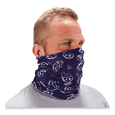 ergodyne Chill-Its 6485 Multi-Band, Polyester, One Size Fits Most, Navy Western (EGO42106)
