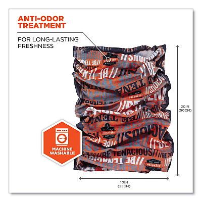 ergodyne Chill-Its 6485 Multi-Band, Polyester, One Size Fits Most, Be Tenacious (EGO42119)