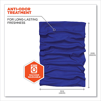 ergodyne Chill-Its 6485 Multi-Band, Polyester, One Size Fits Most, Blue (EGO42120)
