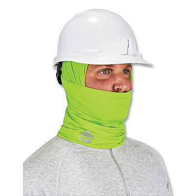 ergodyne Chill-Its 6487 Cooling Performance Knit Multi-Band, Polyester/Spandex, One Size Fits Most, Hi-Vis Lime (EGO42127)